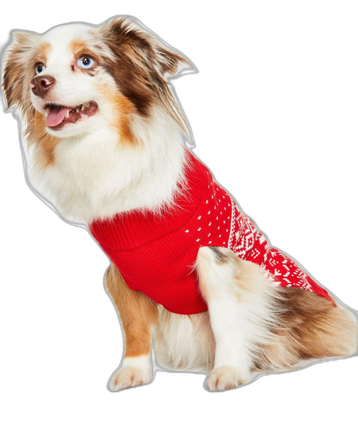 Holiday Lane Festive Fair Isle Pet Sweater