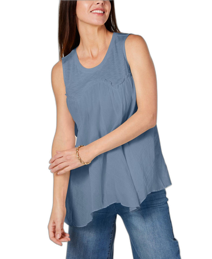 Style & Co Handkerchief Hem Top