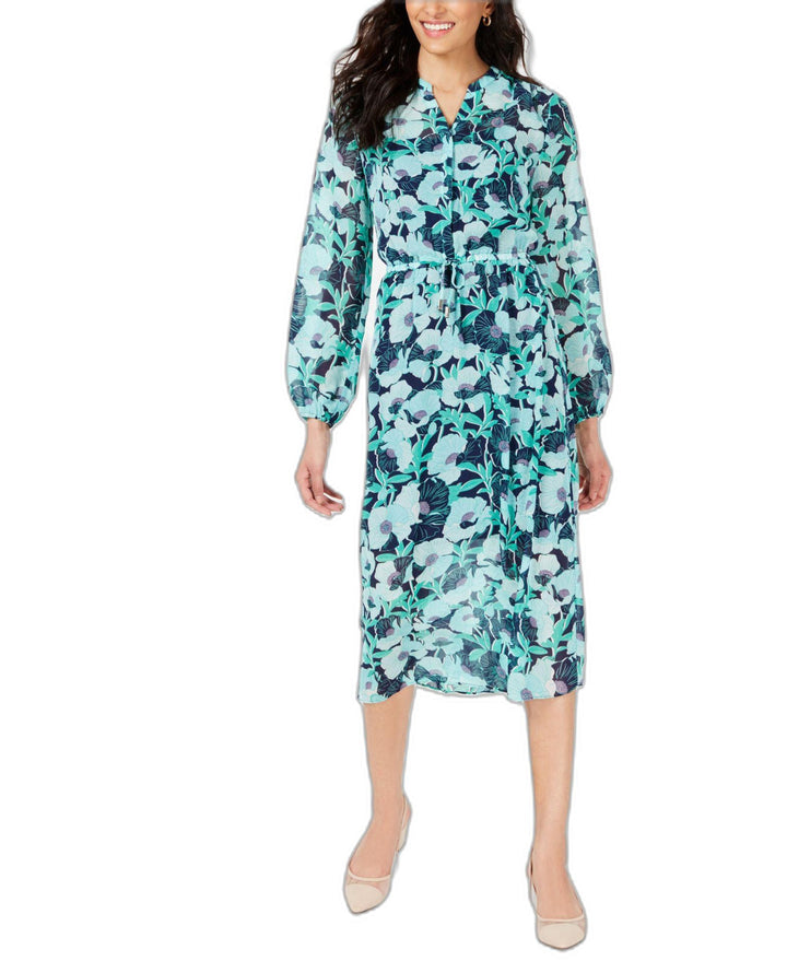Maison Jules Printed Midi Dress