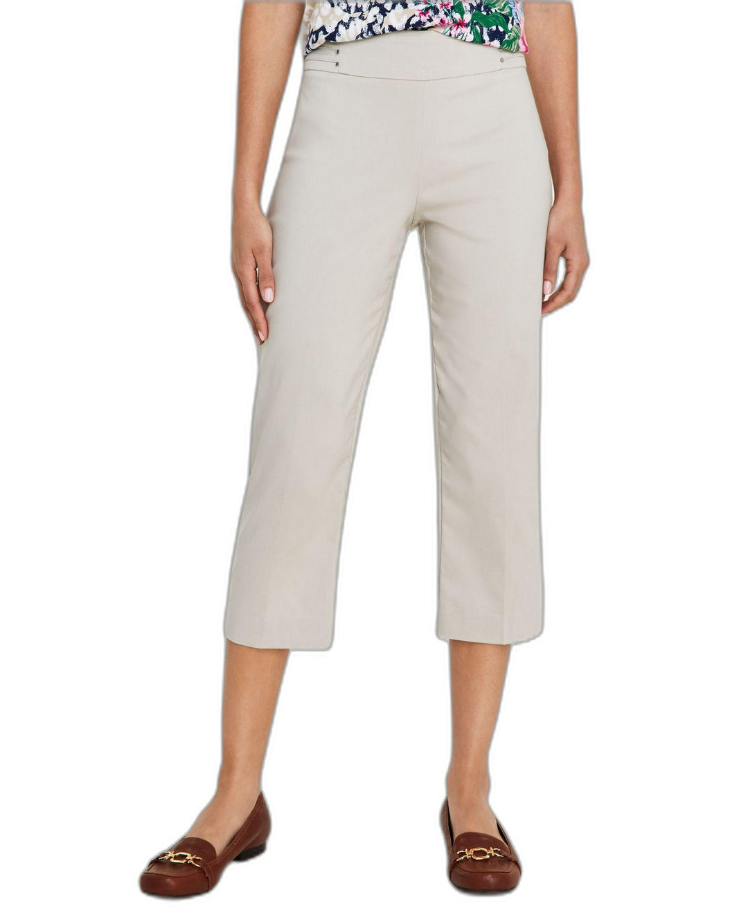JM Collection Embellished Pull On Capri Pants