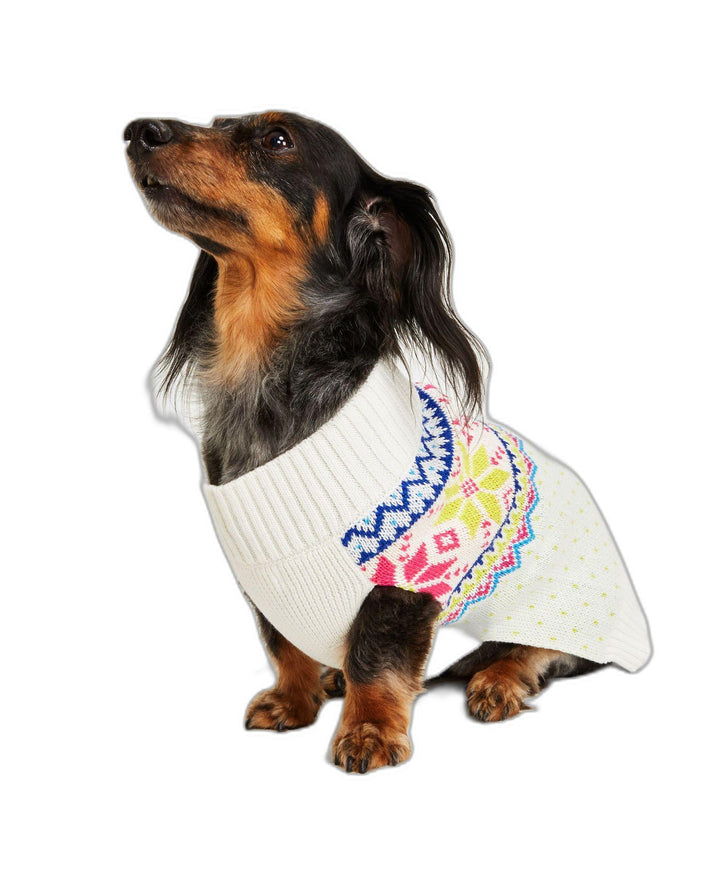 Holiday Lane Multi-Color Fair Isle Pet Sweater