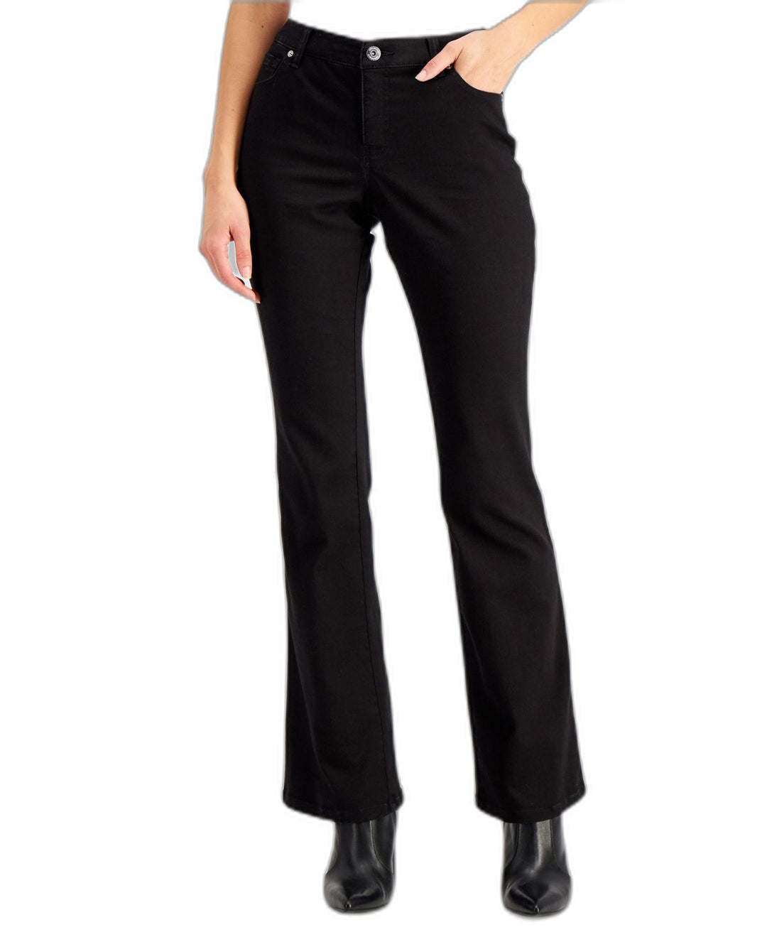 Petite Mid Rise Bootcut Jeans