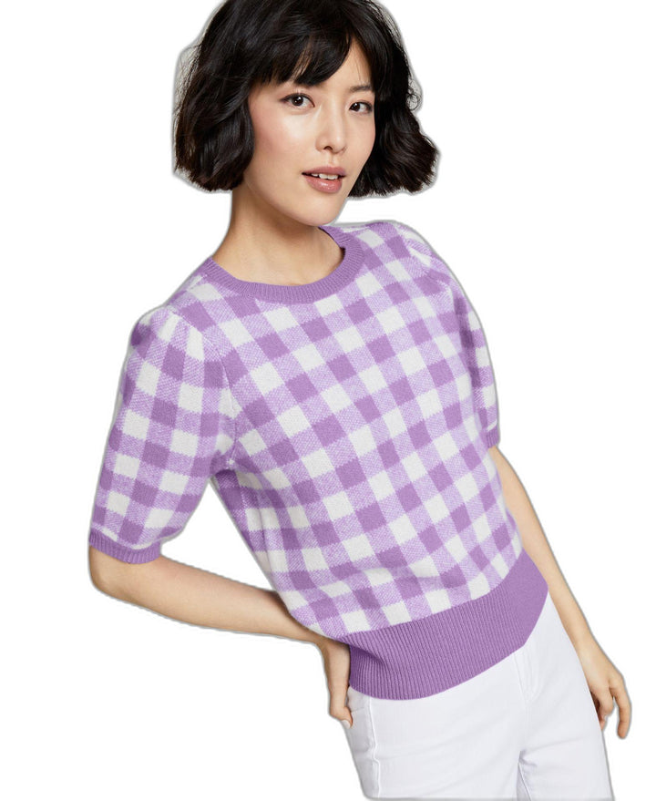 Charter Club Cashmere Gingham Sweater
