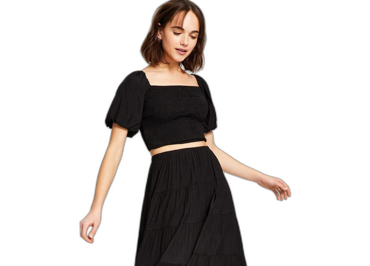 Women's Smocked Puff Sleeve Top