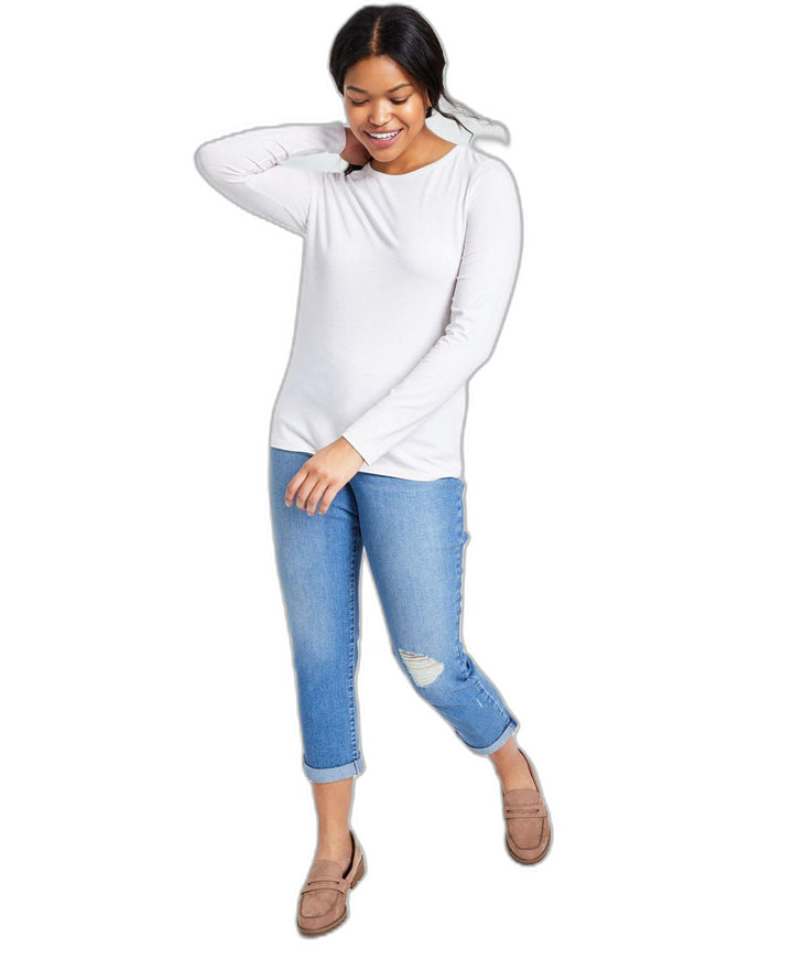 Women's Long-Sleeve Crewneck T-Shirt