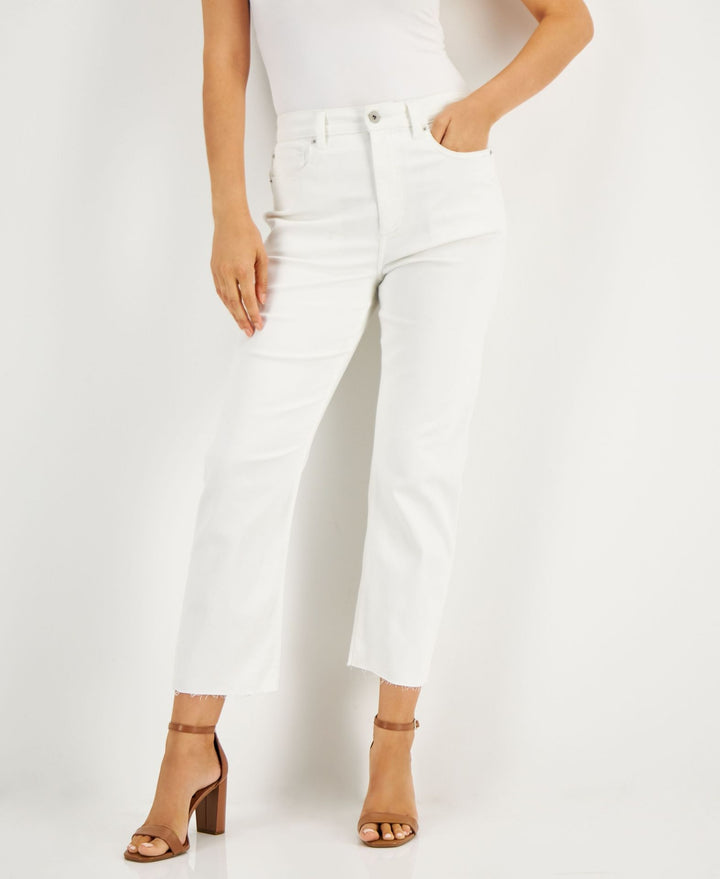 INC International Concepts Womens Raw Hem High Rise Jeans