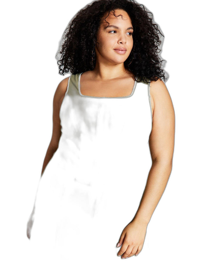 Now This Trendy Plus Size Seam Tank Top