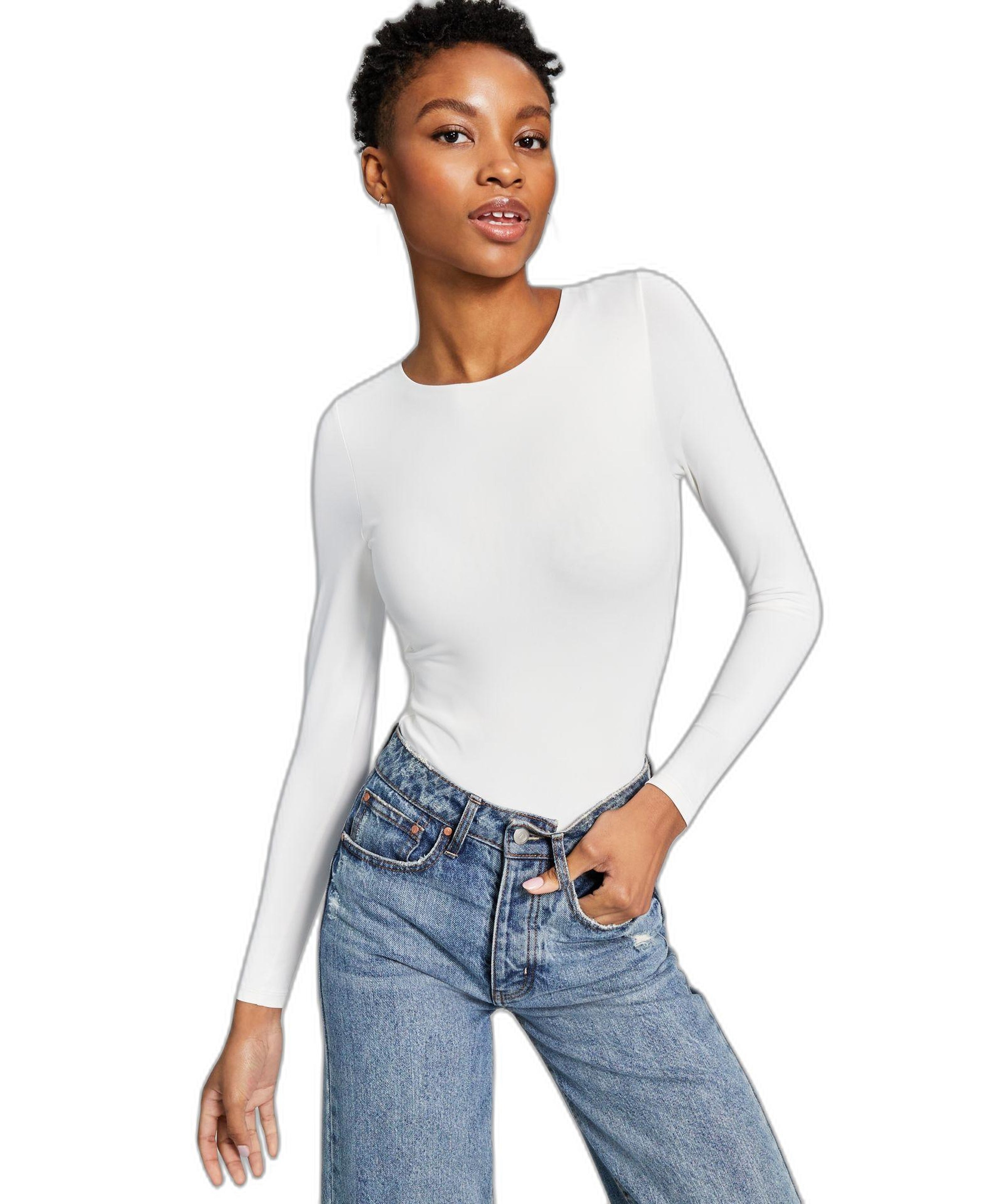 Women's Double-Layered Crewneck Bodysuit