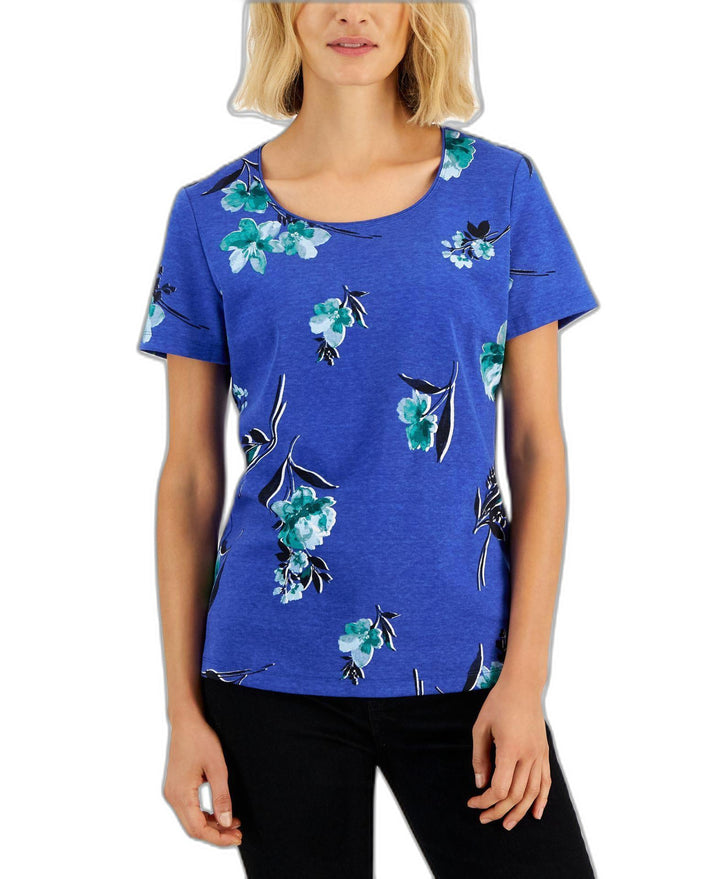 Women's Venus Fleur Printed Relaxed Top