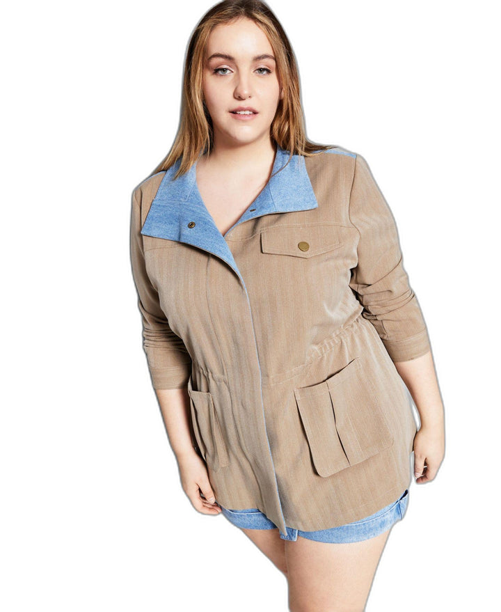 Jeannie Mai X Inc Plus Size Utility Jacket