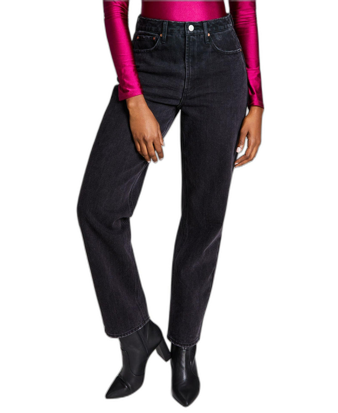 Now This Womens Ultra High Rise Straight Jeans
