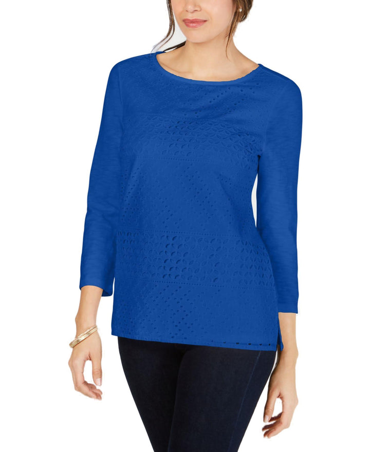 Cotton Eyelet Lace Top