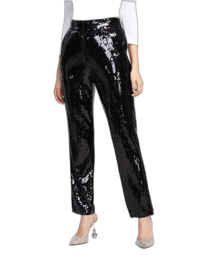 INC International Concepts Womens Sequin Straight Leg Pants