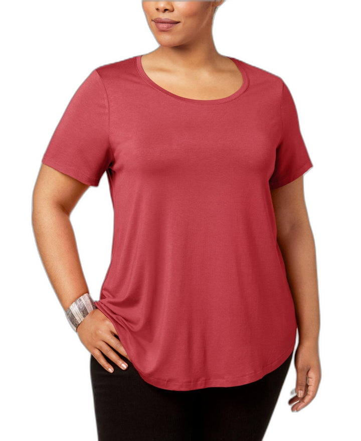 JM Collection Plus Size Short Sleeve Top