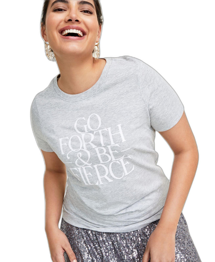 Women's Go Forth Graphic T-Shirt Heather Grey Combo XS