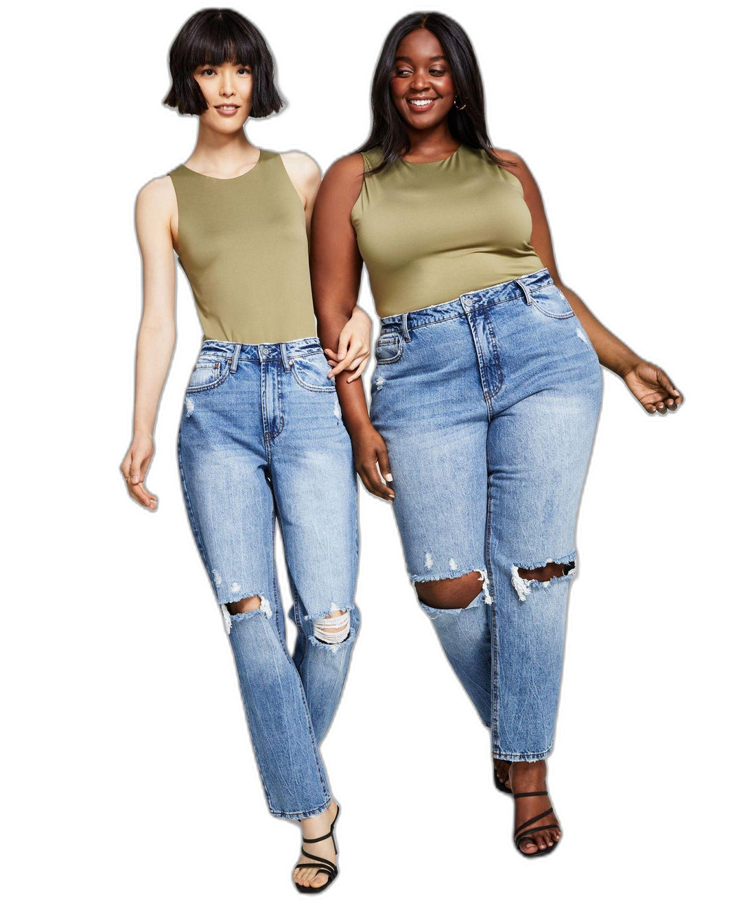 Now This Womens Ultra High Rise Straight Jeans