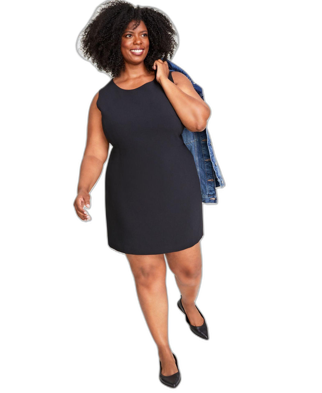 Plus Size Double-Weave Sheath Dress