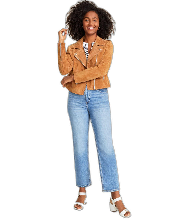 Women's Suede Moto Jacket