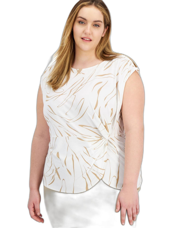 Alfani Plus Size Twisted Top