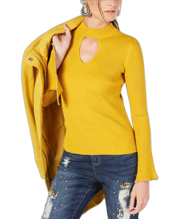 Choker Neck Bell Sleeve Top