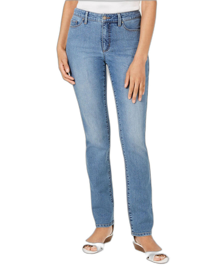 Charter Club Womens Lexington Tummy Control Straight Leg Jeans
