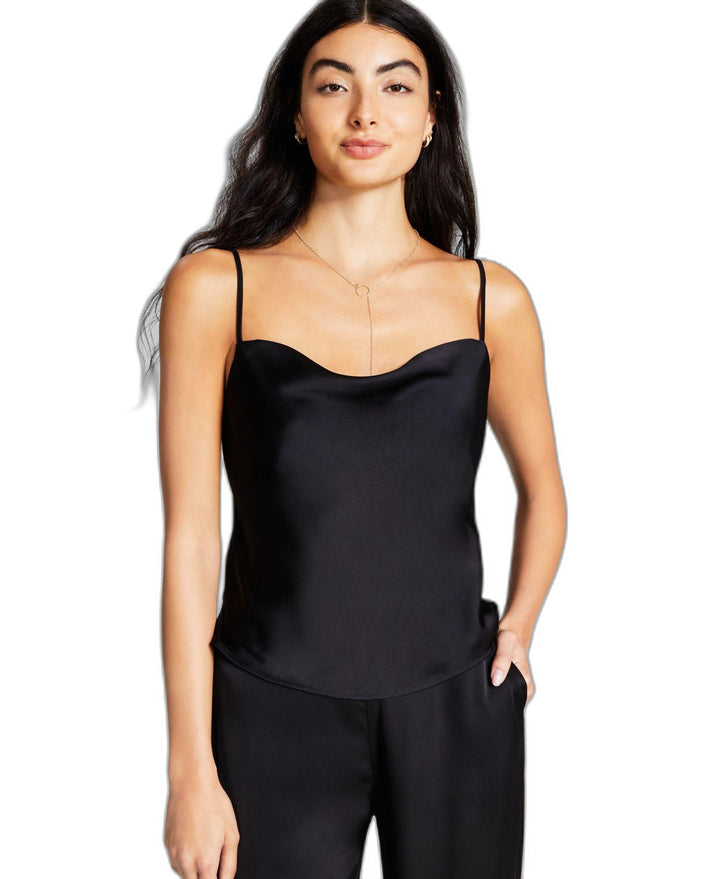 Women's Satin Cowl-Neck Camisole
