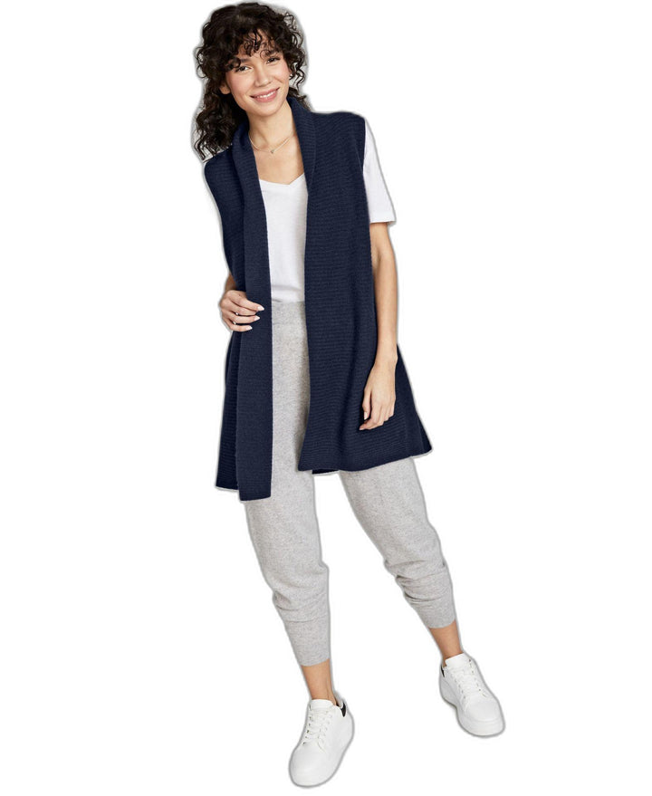 Charter Club 100 Cashmere Sleeveless Open Front Sweater