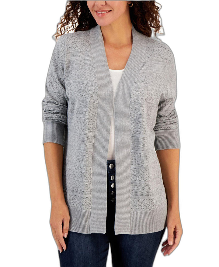 Women's Pointelle Stitch Cardigan