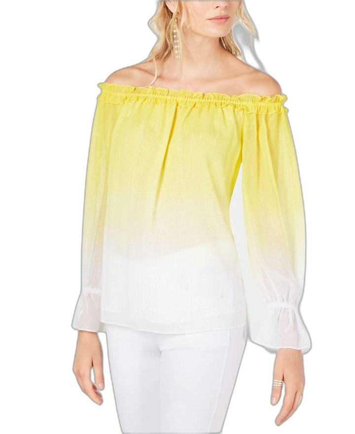 INC Ombr&eacute; Off-The-Shoulder Top