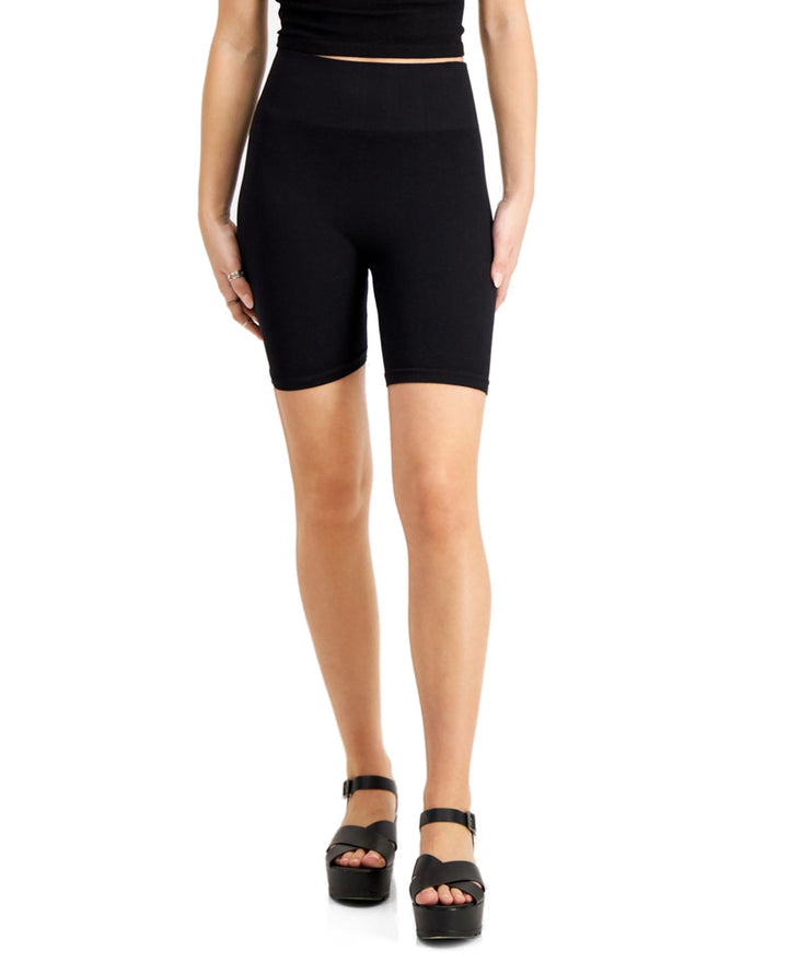 Seamless Ribbed Bike Shorts