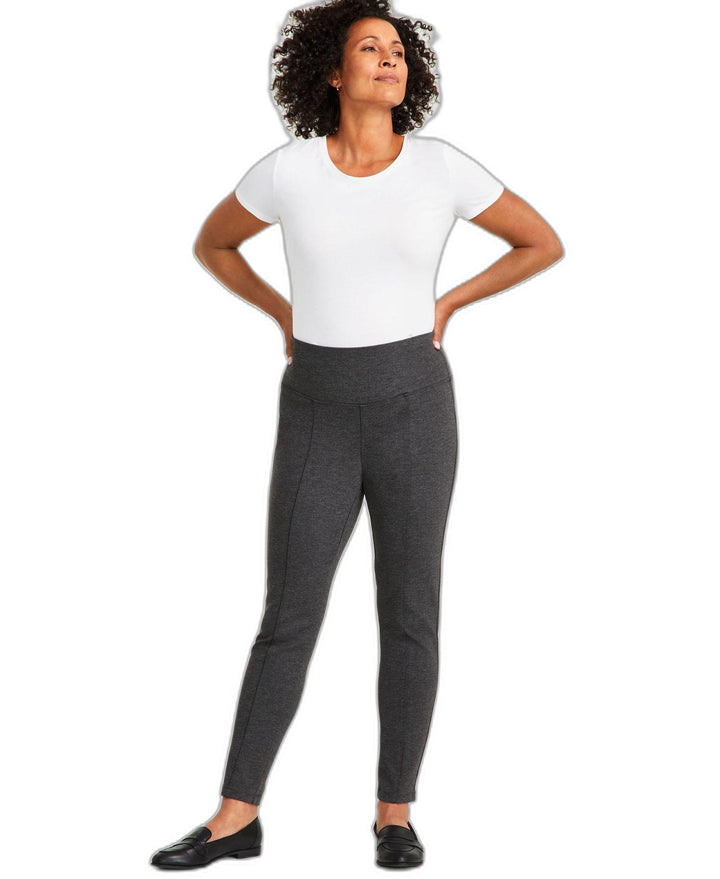 Plus Size Pull-On Pont� Knit Pants