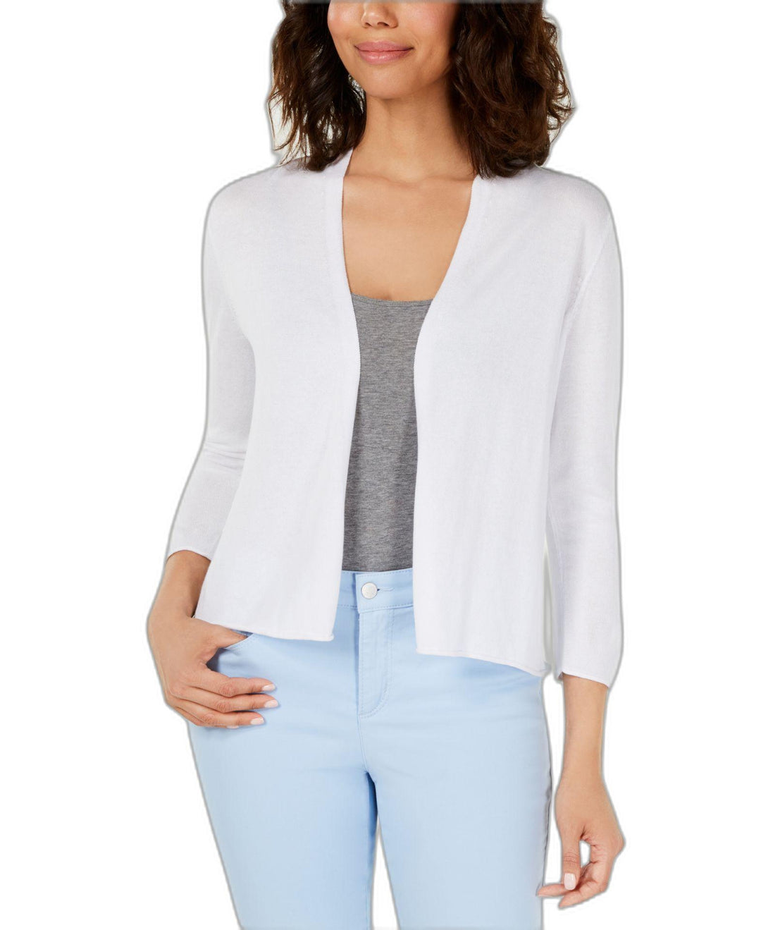 Open-Front Bolero Cardigan