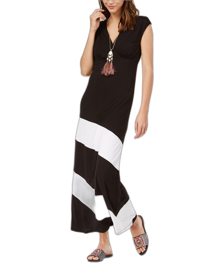 Petite Colorblocked Maxi Dress