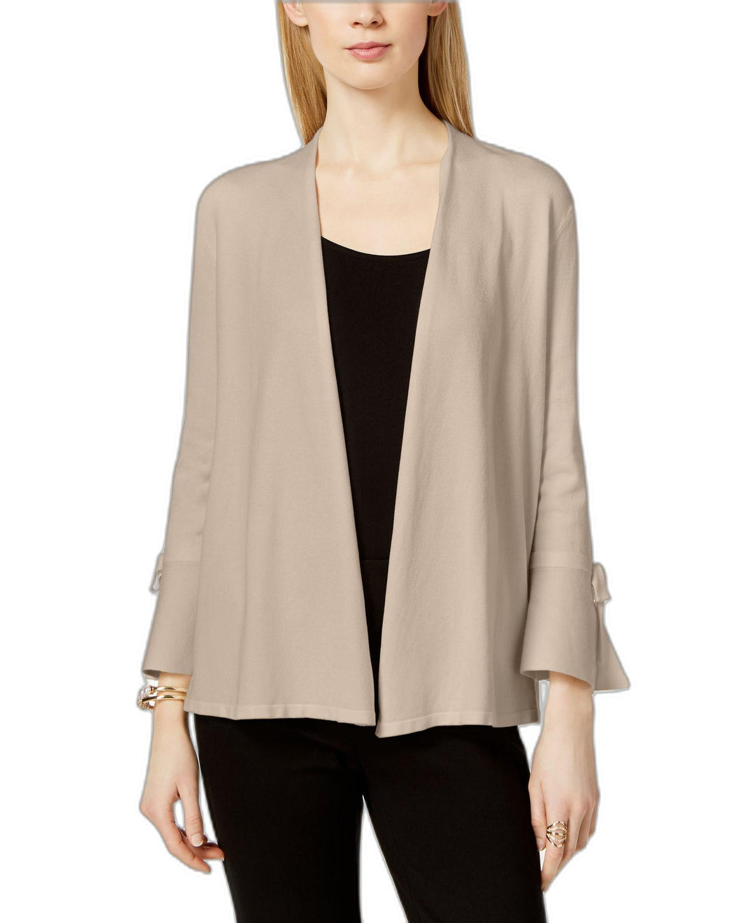 Petite Tie-Sleeve Cardigan