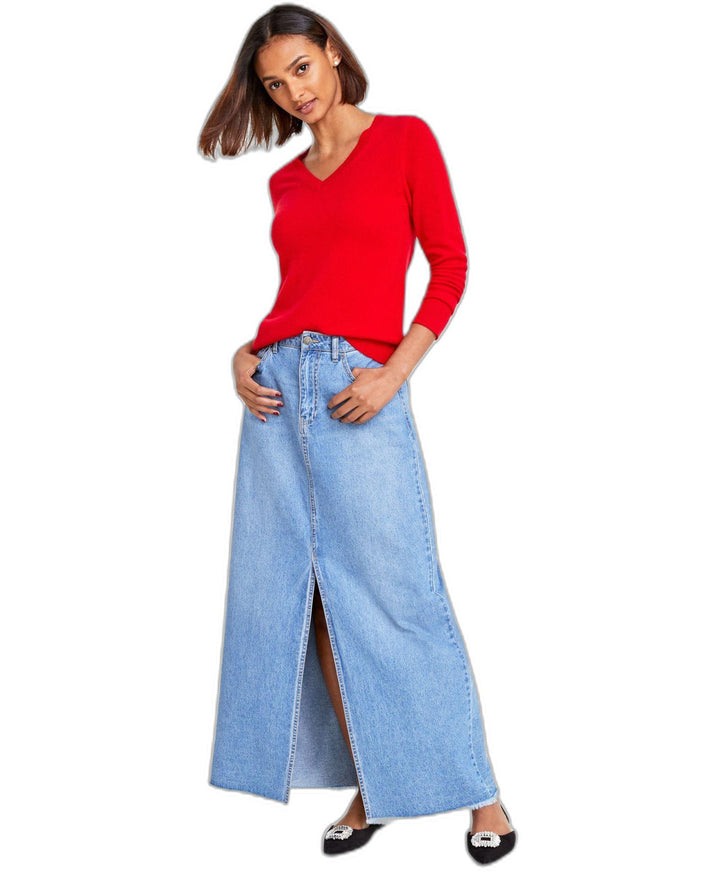 Women's 100% Cashmere V-Neck Sweater