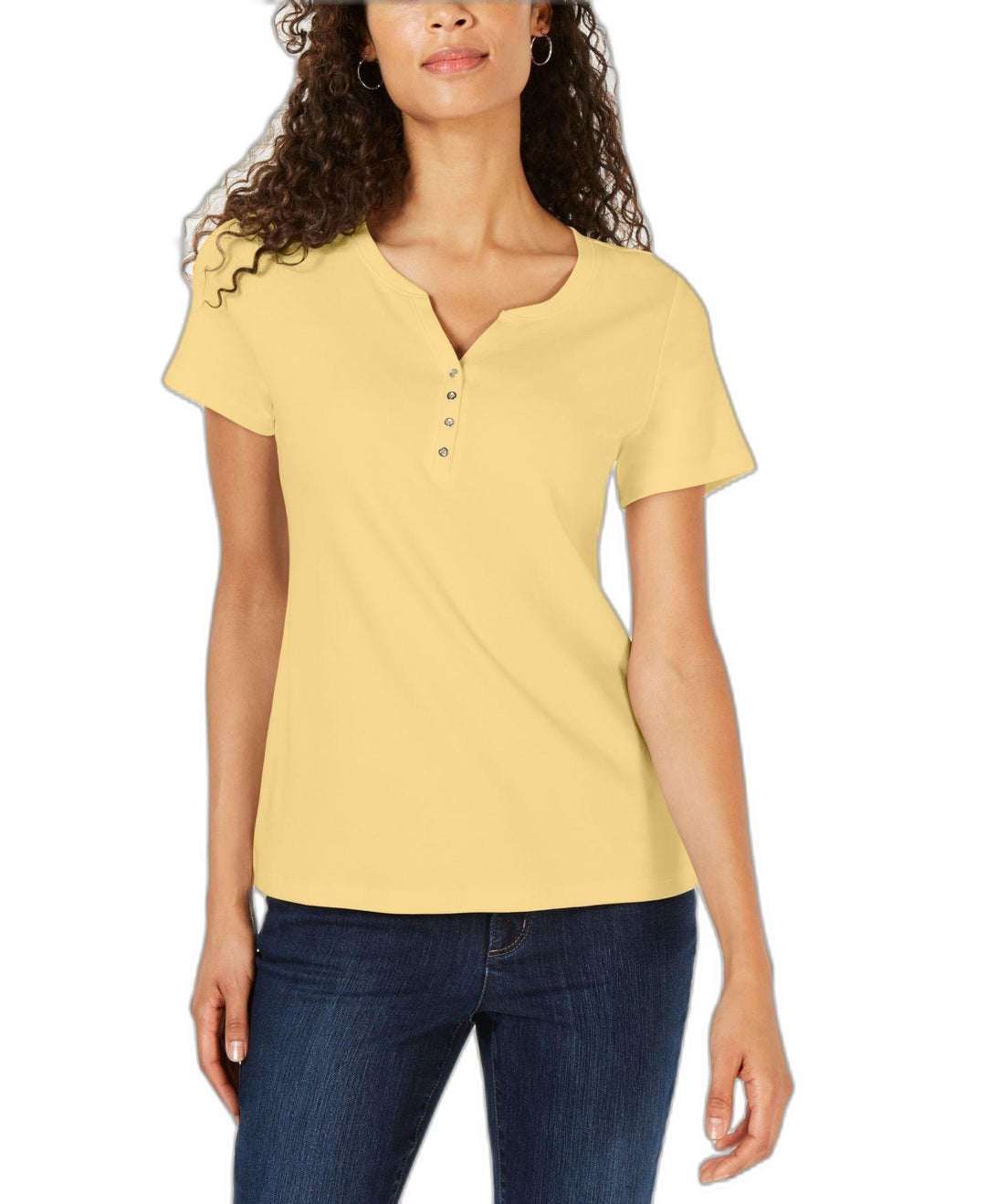 Short Sleeve Henley Top