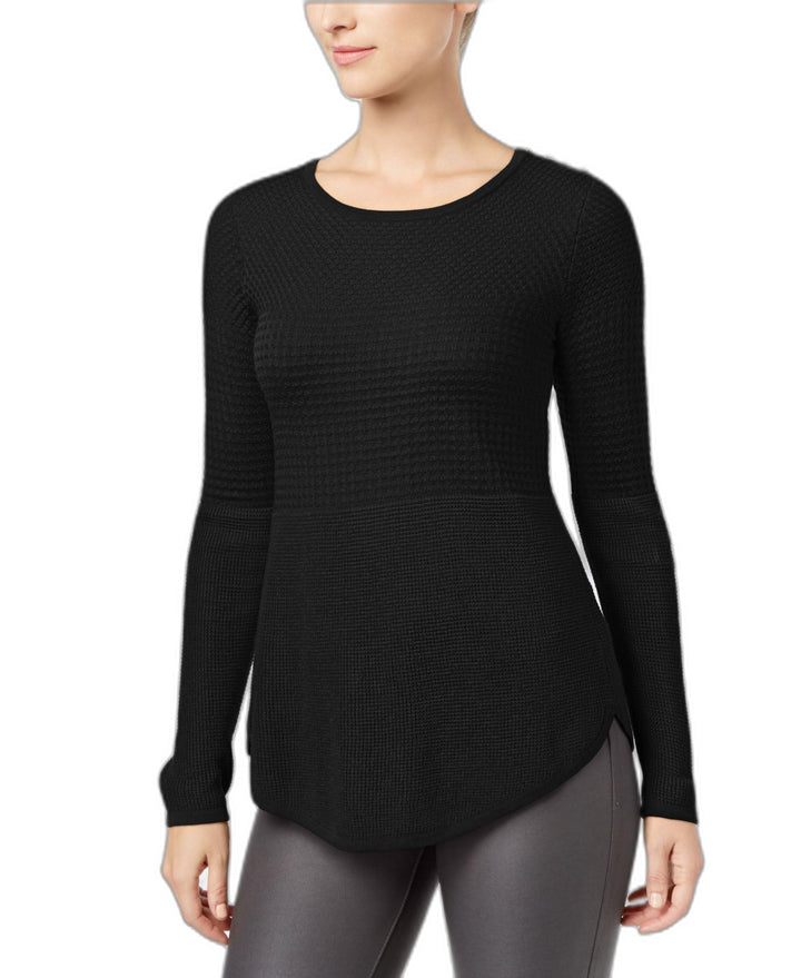 Charter Club Mixed Stitch Button Shoulder Sweater