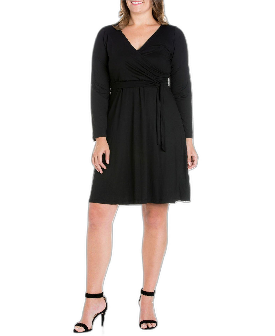 Women's Plus Size Classic Belted Dress