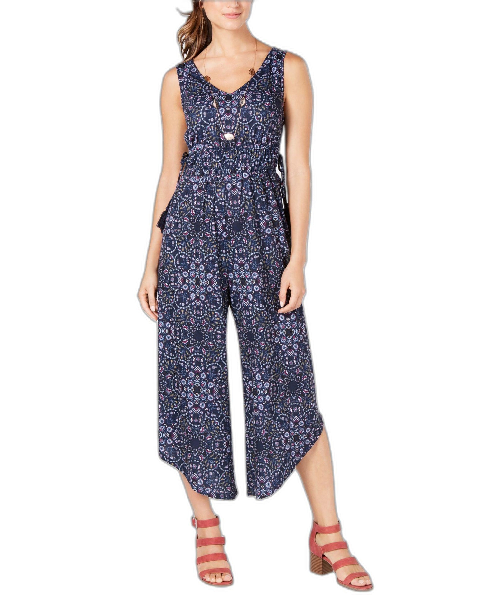 Petite Printed Jumpsuit