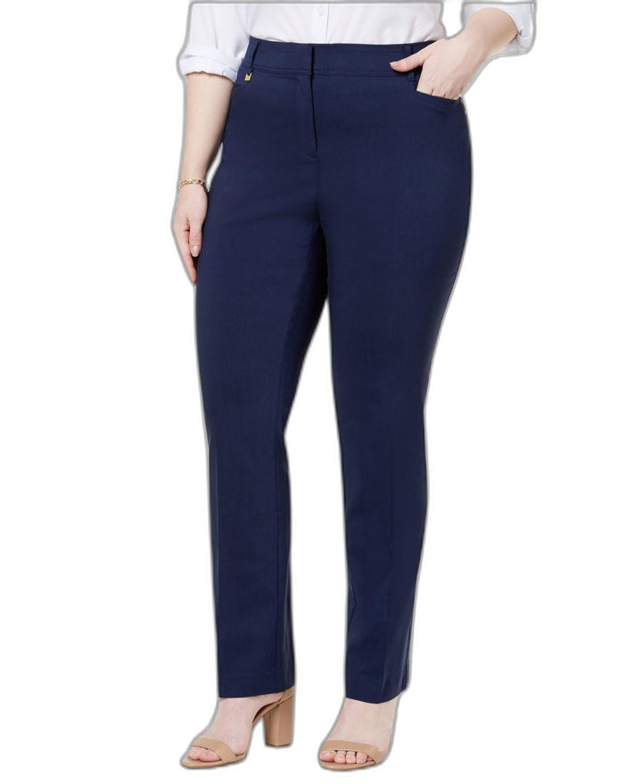 Plus & Petite Plus Size Tummy Control Curvy-Fit Pants