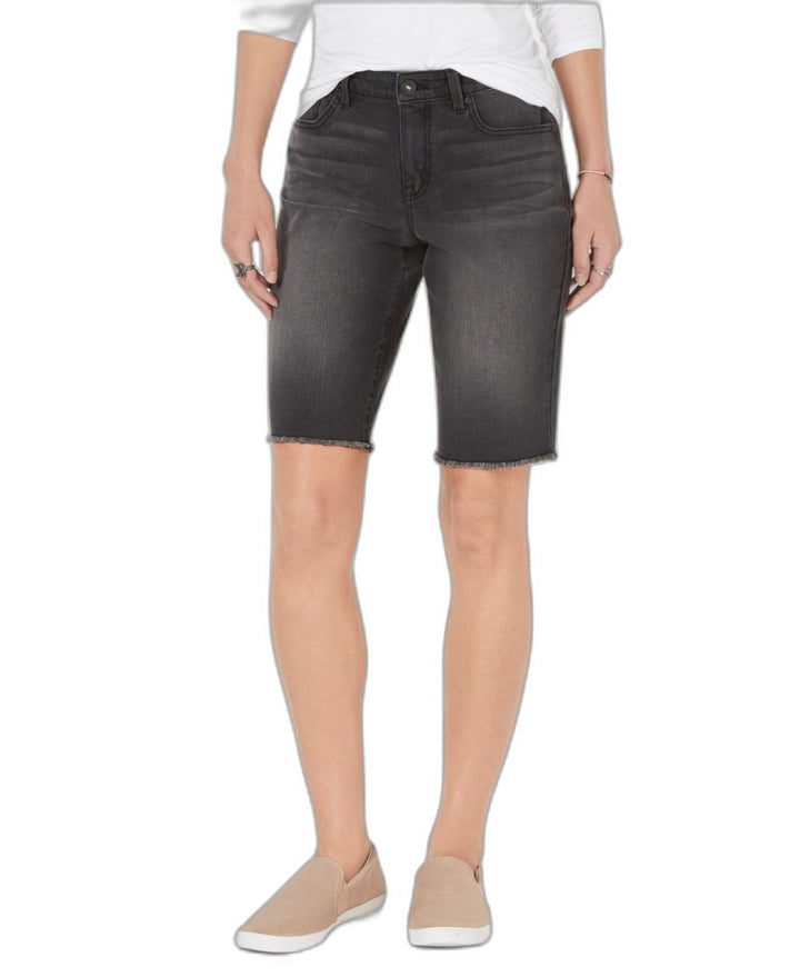 Style & Co Petite Raw Hem Bermuda Shorts
