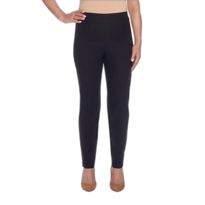 Petite Classics Tummy-Control Pull-On Straight-Leg Pants, Petite & Petite Short