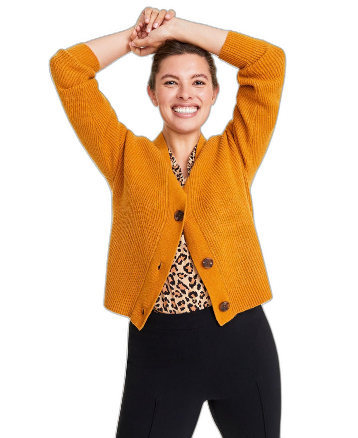 Women's Three-Button Classic Cardigan