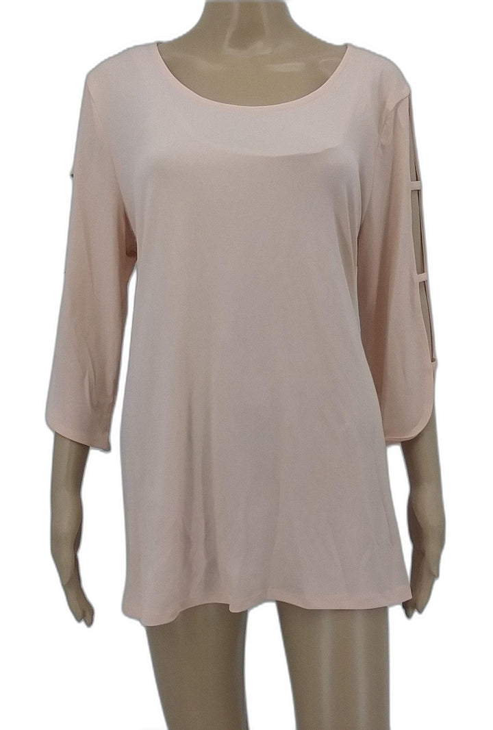 3/4-Sleeve Scoop Neck Top