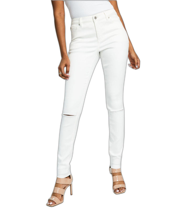 Women's Mid-Rise Ripped Skinny Jeans
