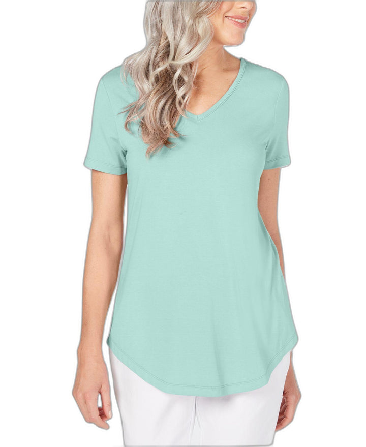 Lattice-Back V-Neck Top
