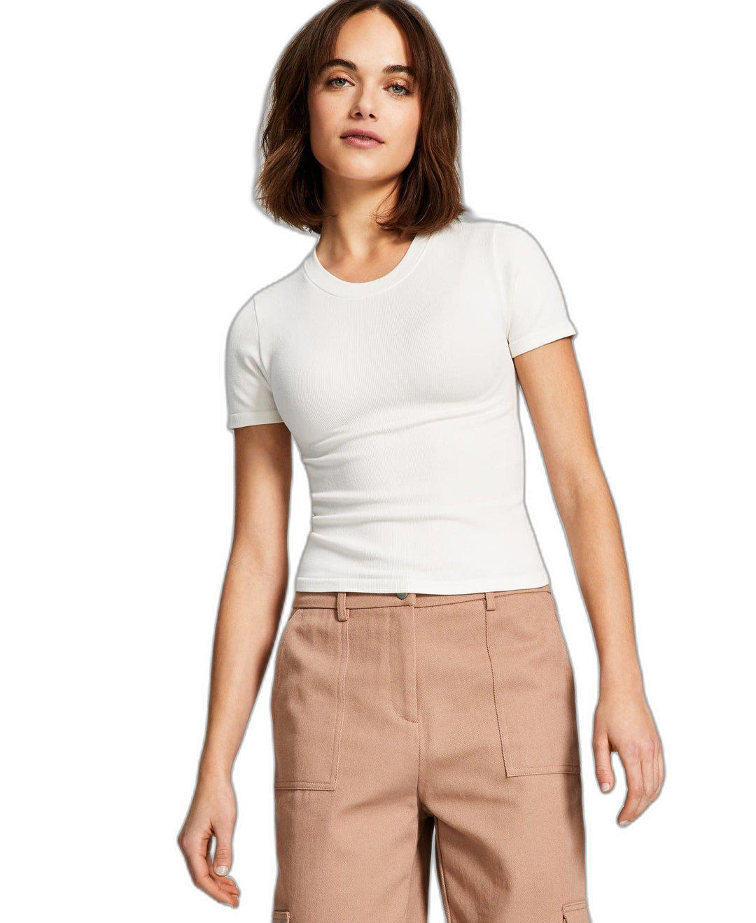 Women's Seamless Short-Sleeve Crewneck Top