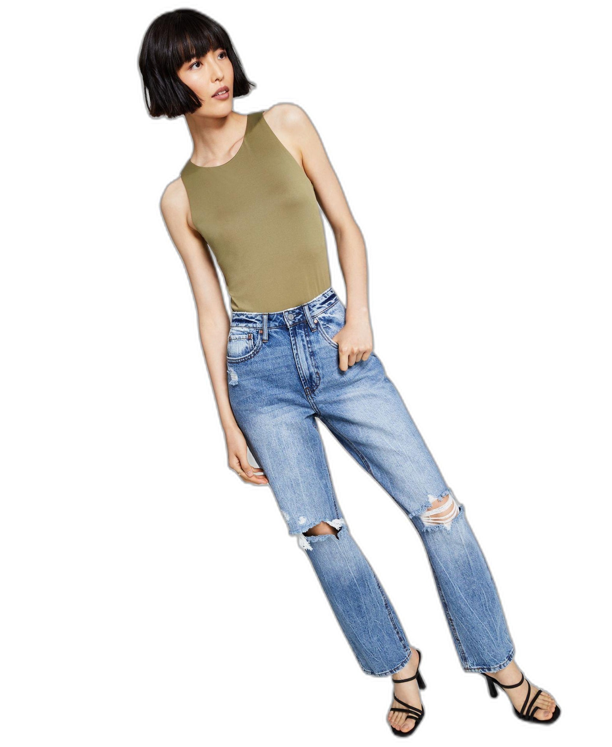 And Now This Womens High Neck Bodysuit