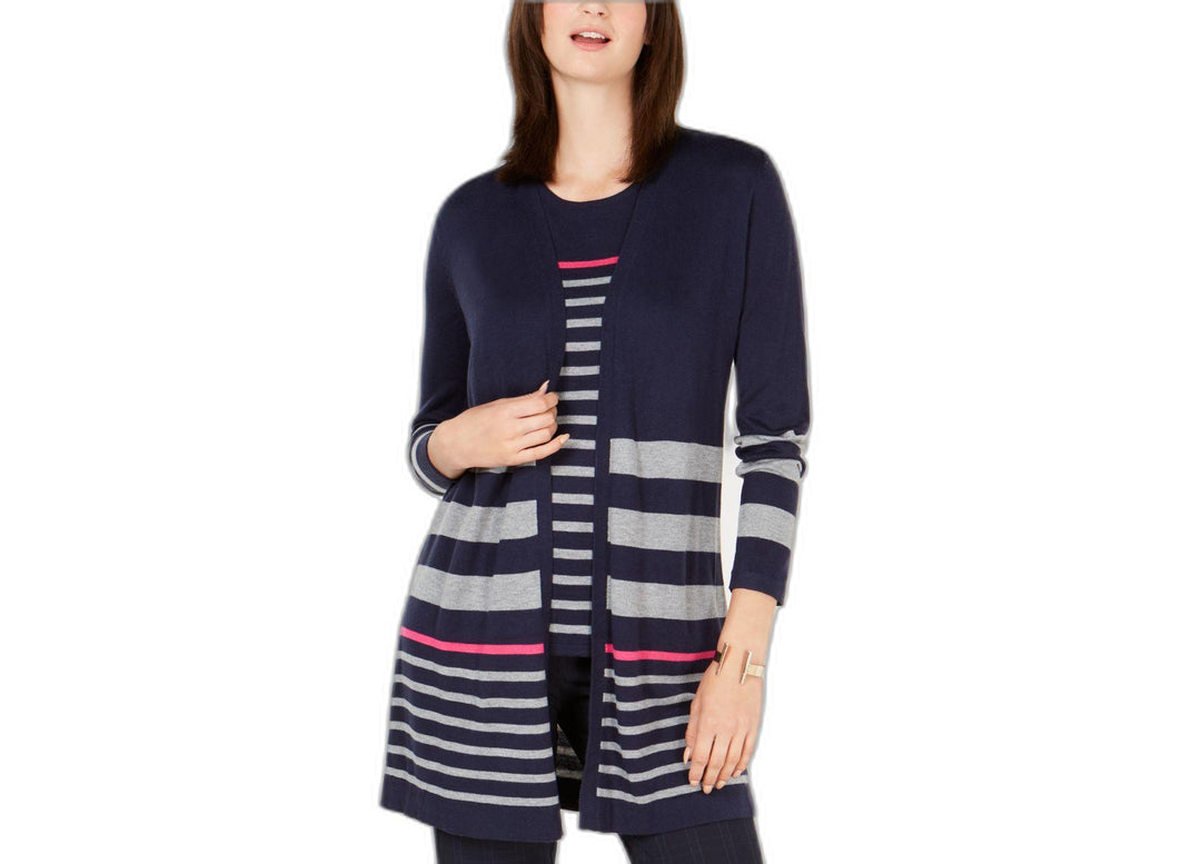 Petite Striped Cardigan