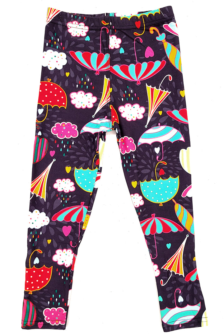 Buttery Soft Colorful Umbrella Kids Leggings